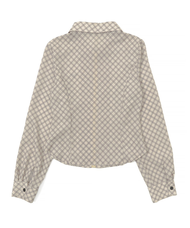 バタフライチェックシャツ
