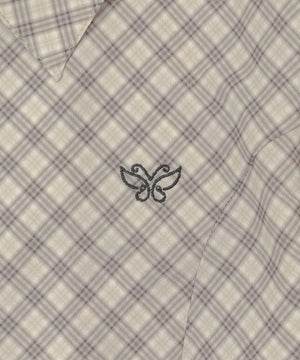 バタフライチェックシャツ