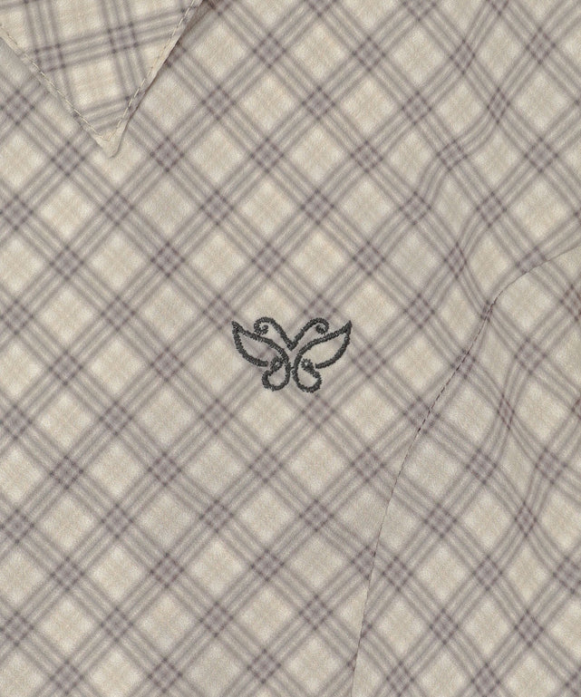 バタフライチェックシャツ