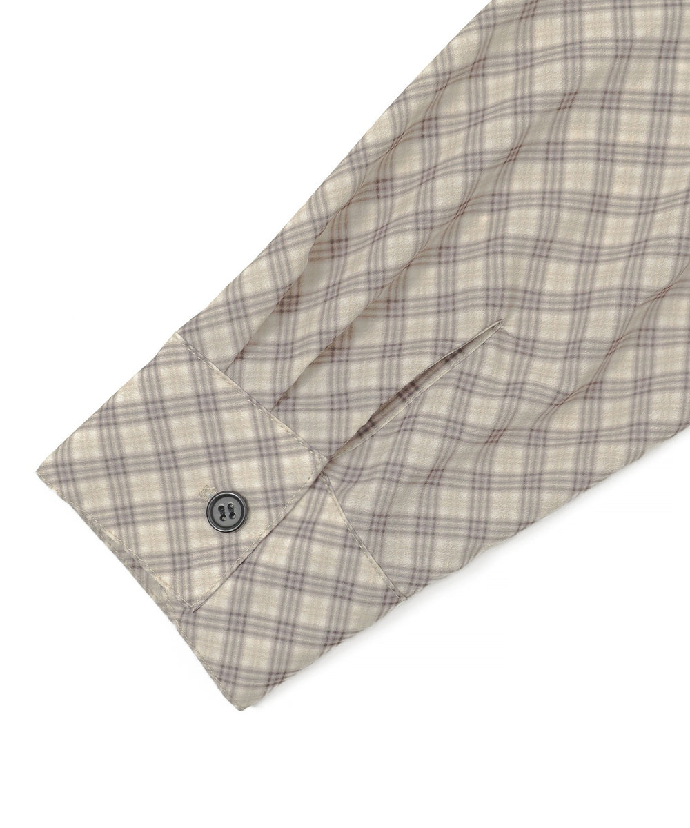 バタフライチェックシャツ