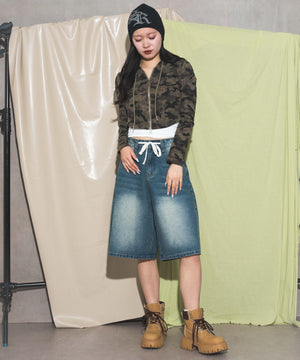 デニム中濃　モデル:168cm M着用