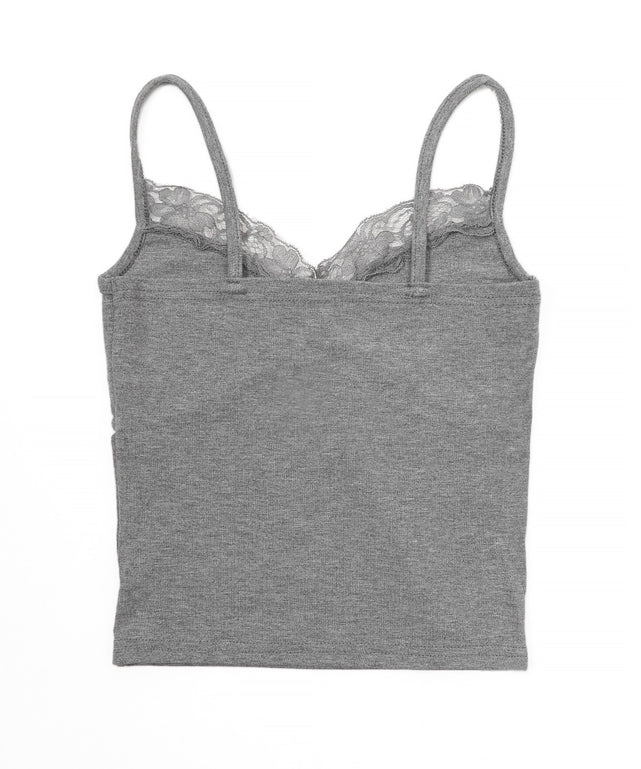 レースクロップドキャミ