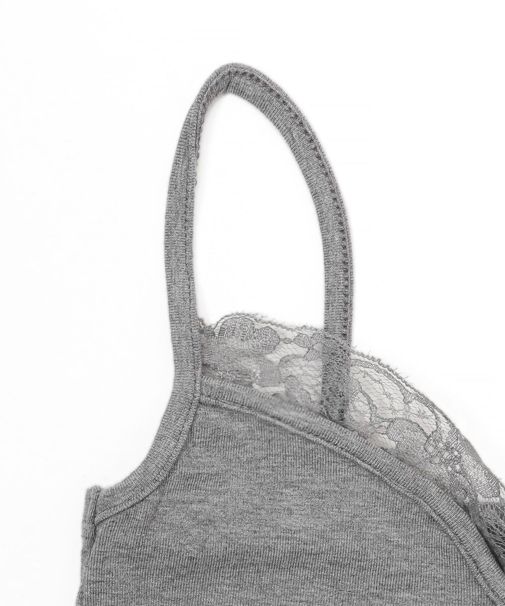 レースクロップドキャミ