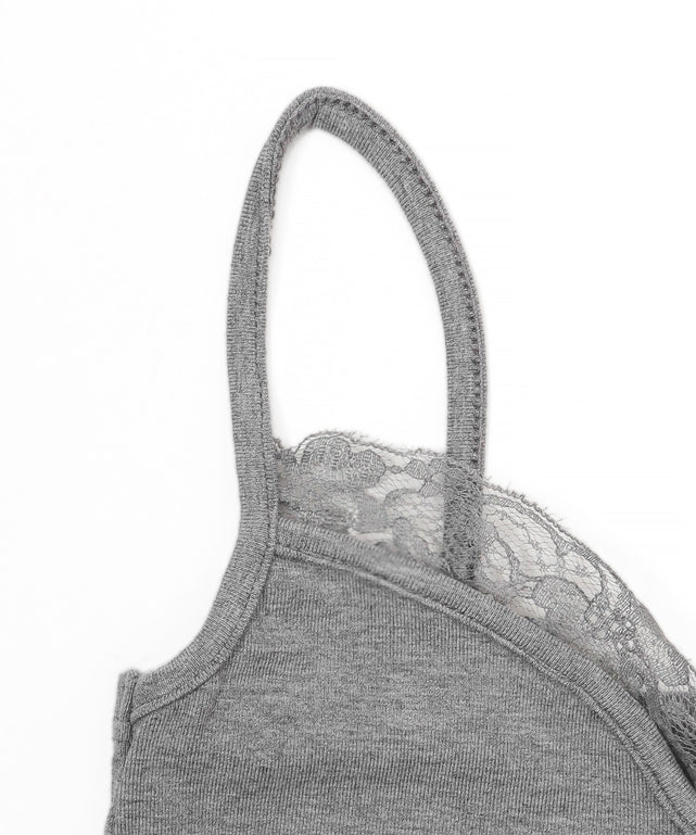 レースクロップドキャミ