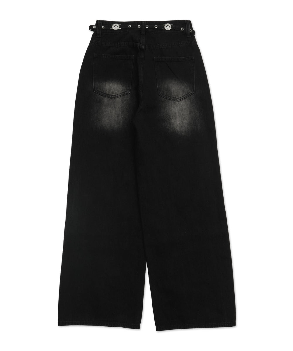 ドロストチェーンブラストワイドデニム