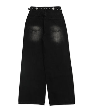 ドロストチェーンブラストワイドデニム