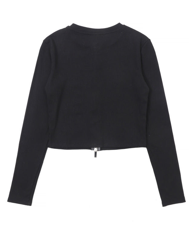 グラフィックWジップトップス