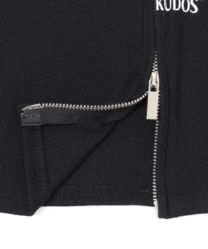 グラフィックWジップトップス