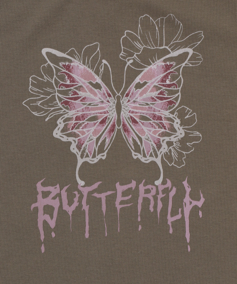 レイヤードドッキンググラフィックT