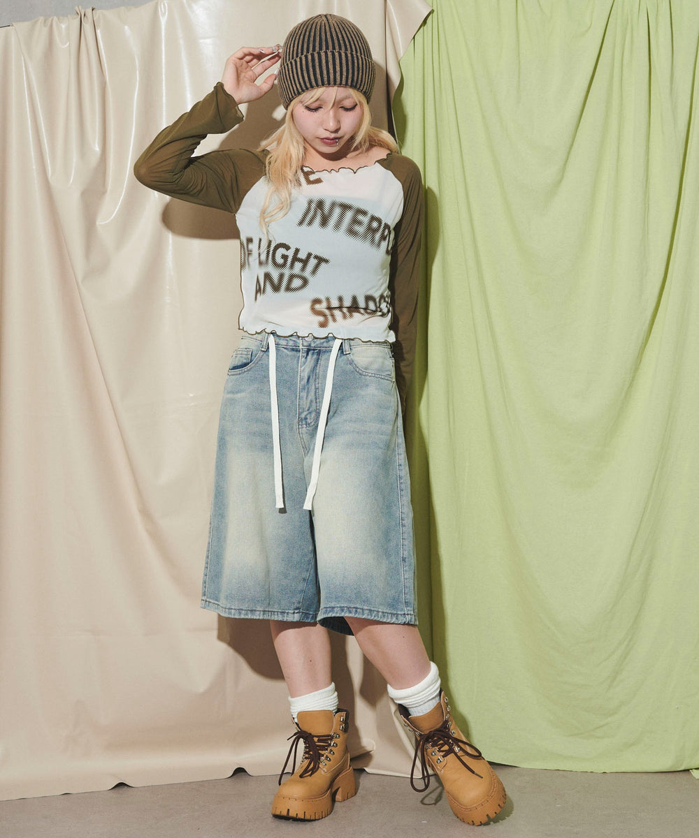 カーキ モデル：155cm F着用