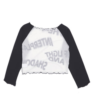 ランダムロゴメロウシアートップス