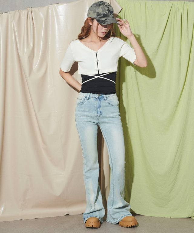 ホワイトアイボリー モデル：160cm F着用