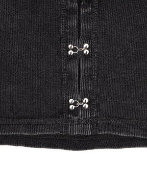 フロントフッククロップドカーデ