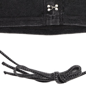 フロントフッククロップドカーデ