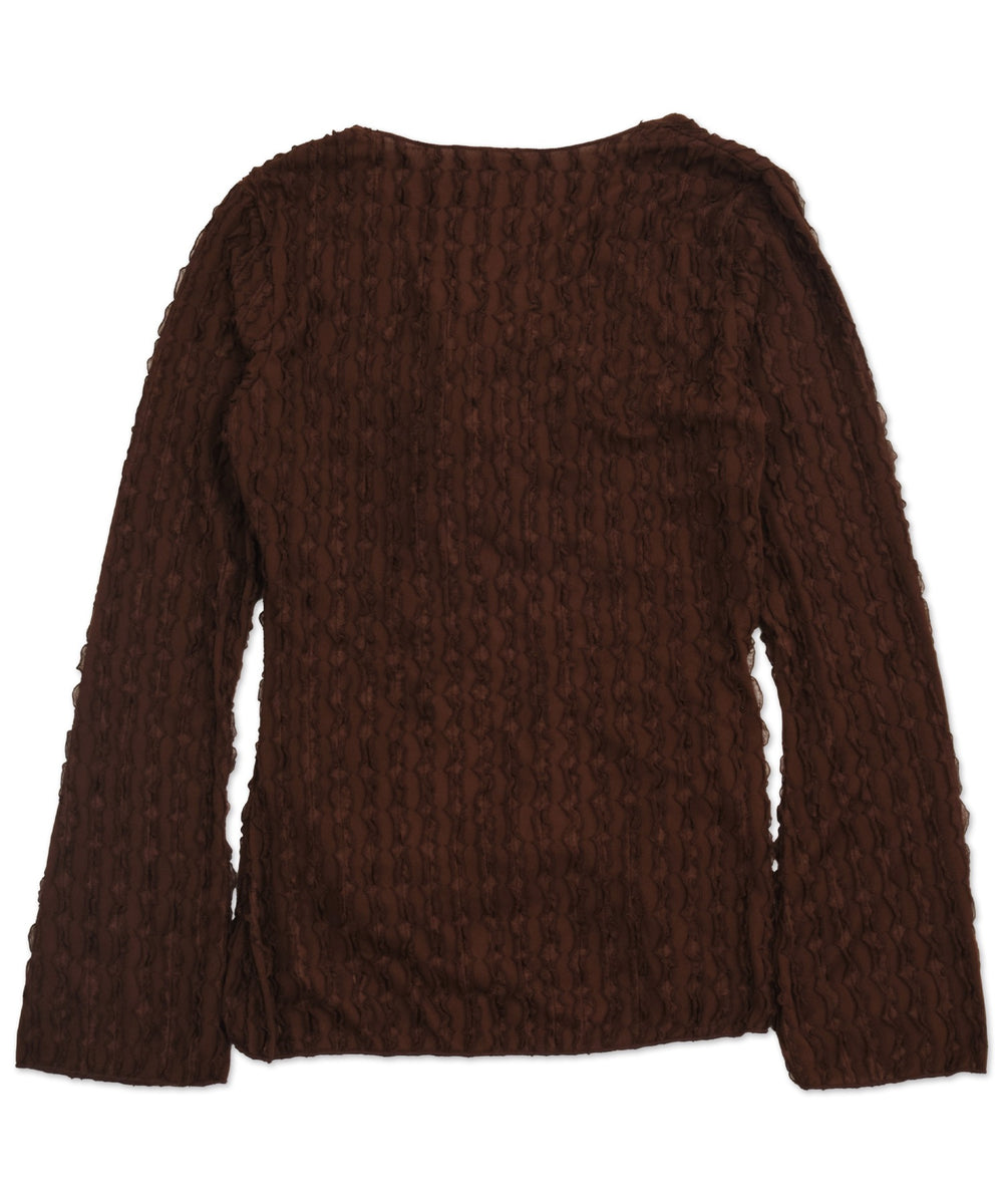 バタフライカットフリルカーディガン