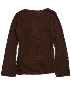 バタフライカットフリルカーディガン