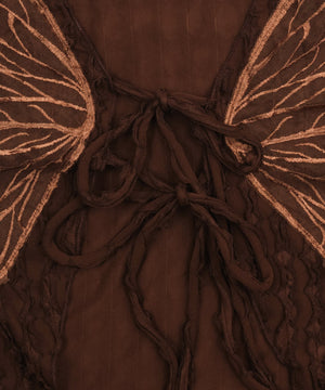 バタフライカットフリルカーディガン