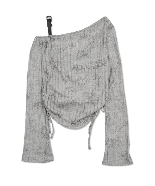 ベルトショルダーバタフライトップ