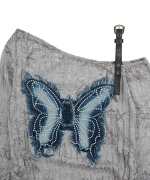 ベルトショルダーバタフライトップ