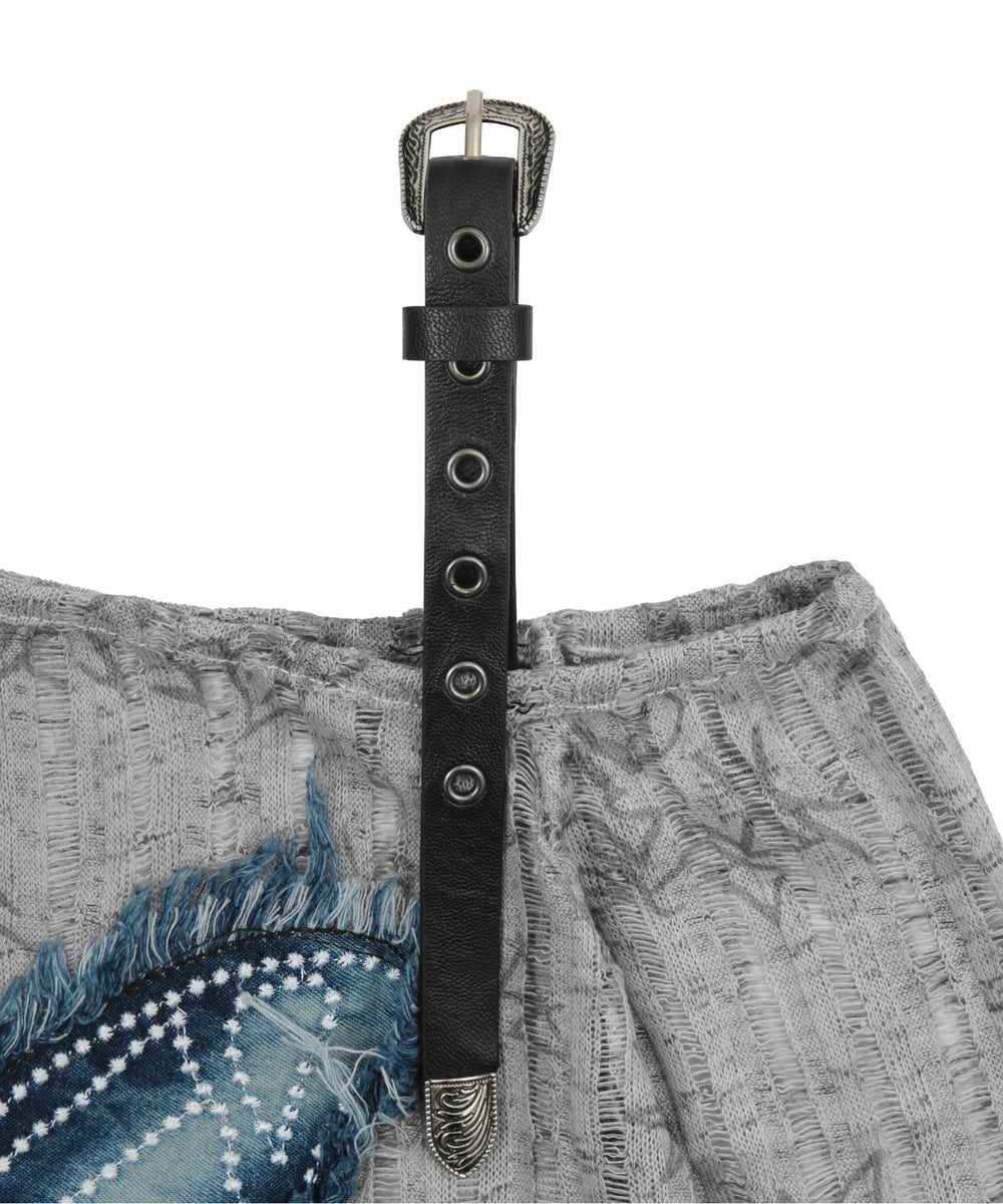 ベルトショルダーバタフライトップ