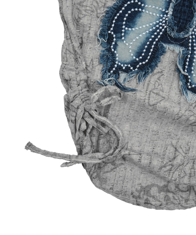 ベルトショルダーバタフライトップ