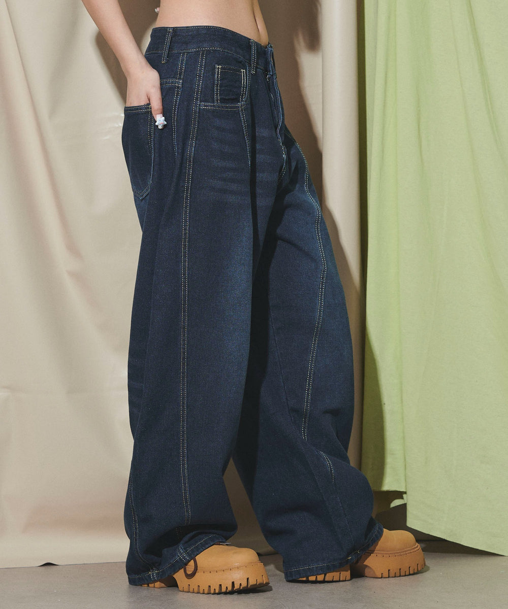 デニム濃 モデル：160cm M着用