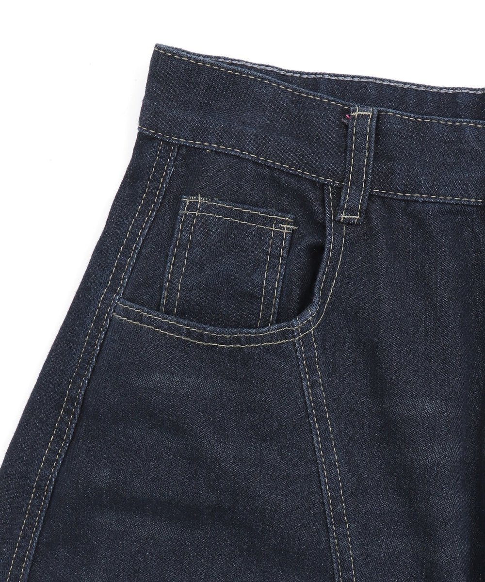 バックロゴ刺繍デニム