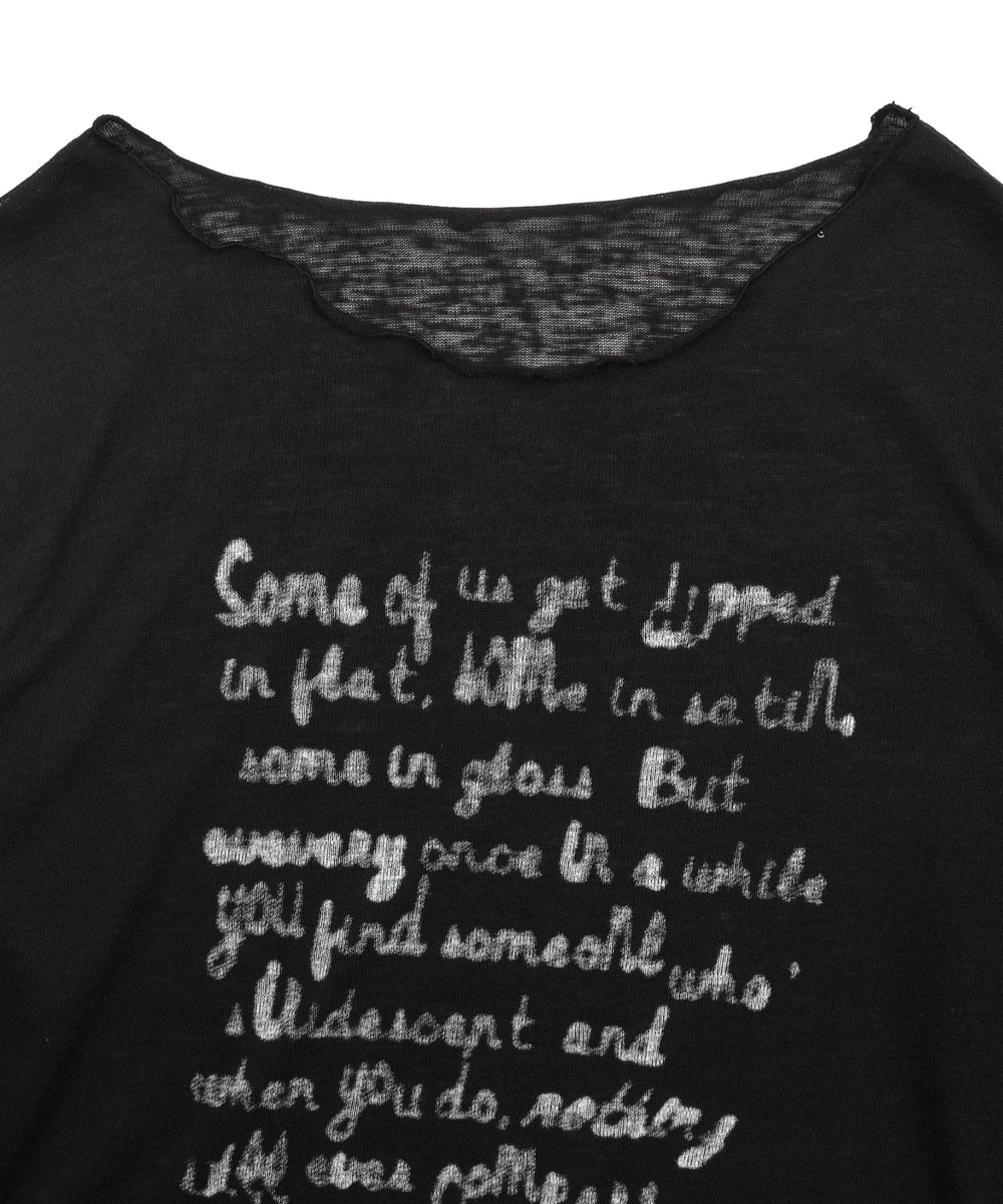 ペイントロゴスリーブトップ