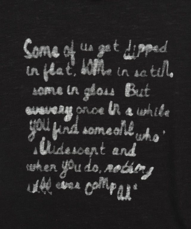 ペイントロゴスリーブトップ