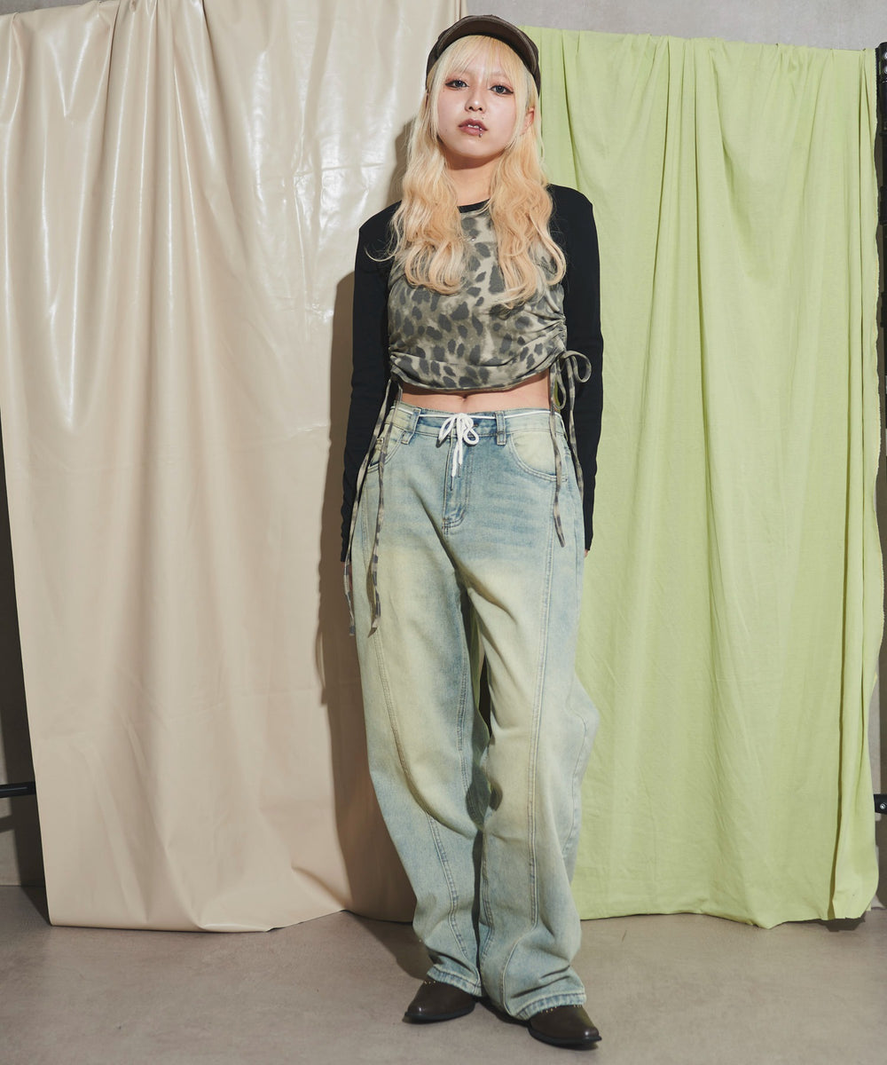 デニム淡 モデル：155cm M着用