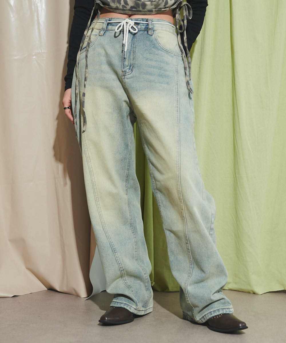 デニム淡 モデル：155cm M着用