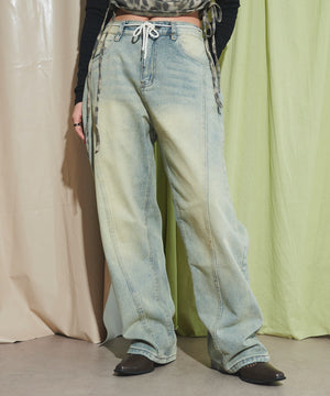 デニム淡 モデル：155cm M着用