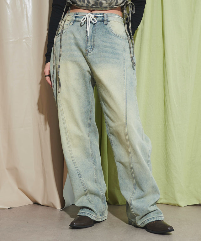 デニム淡 モデル：155cm M着用