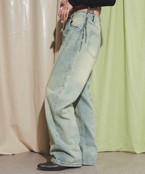 デニム淡 モデル：155cm M着用