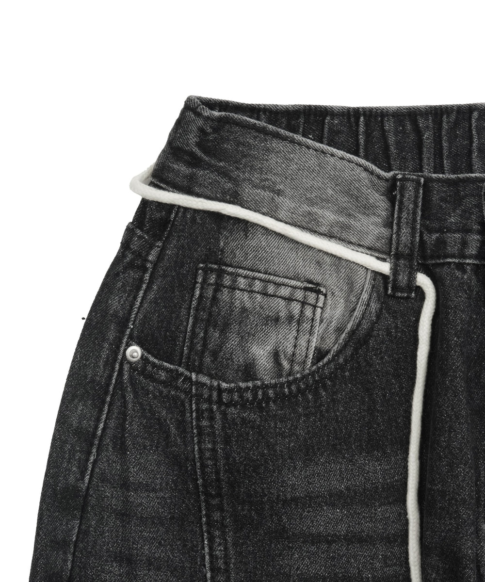ウォッシュストリングデニム