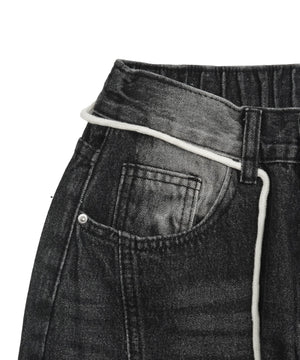 ウォッシュストリングデニム