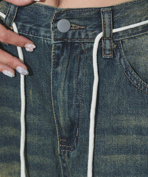 ウォッシュストリングデニム