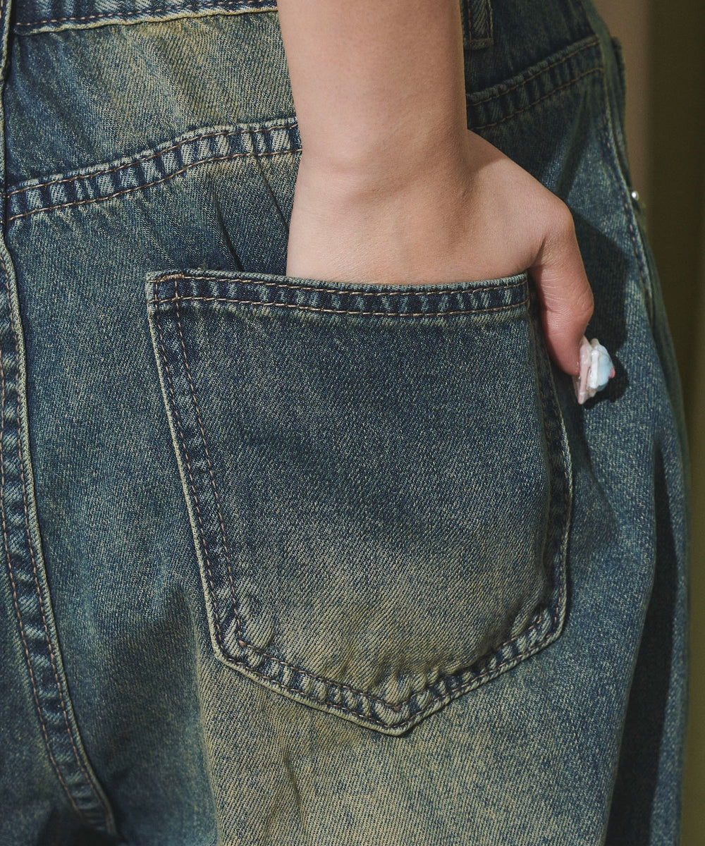 ウォッシュストリングデニム