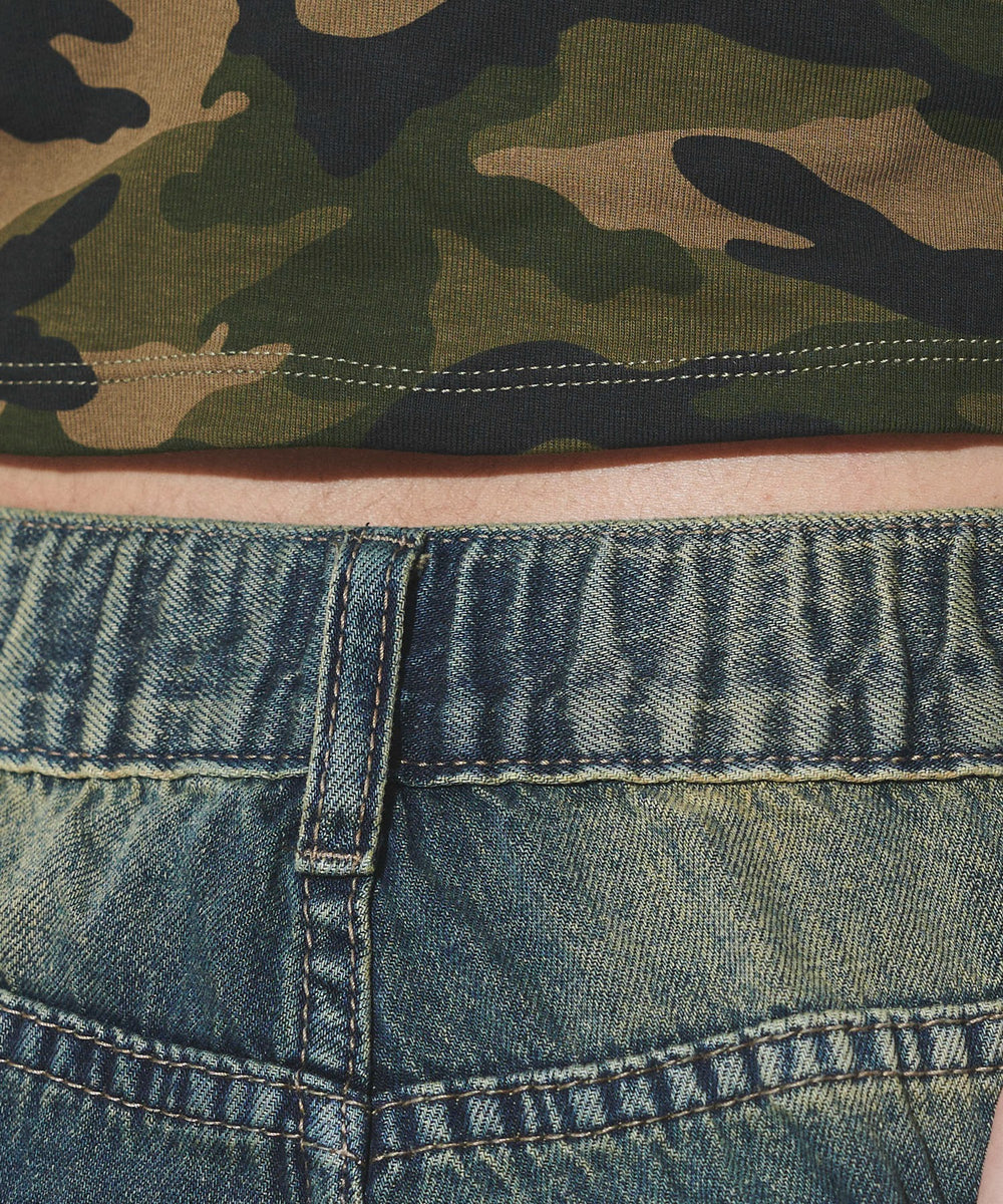 ウォッシュストリングデニム