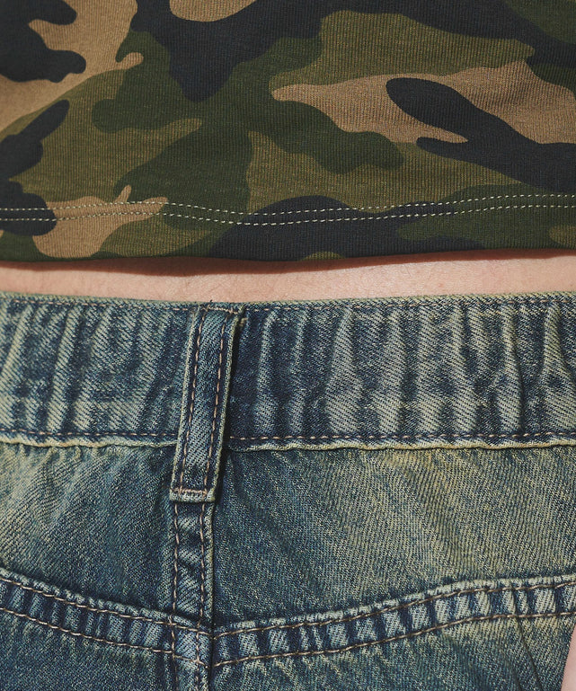 ウォッシュストリングデニム