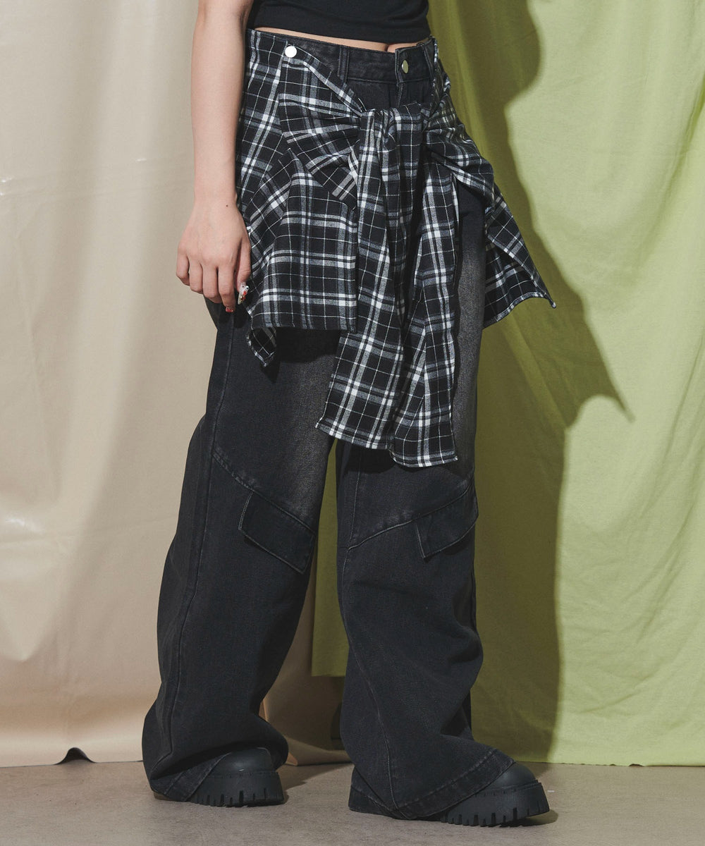 ブラック モデル：155cm M着用