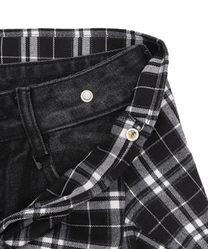 フェイクシャツスリーブデニム