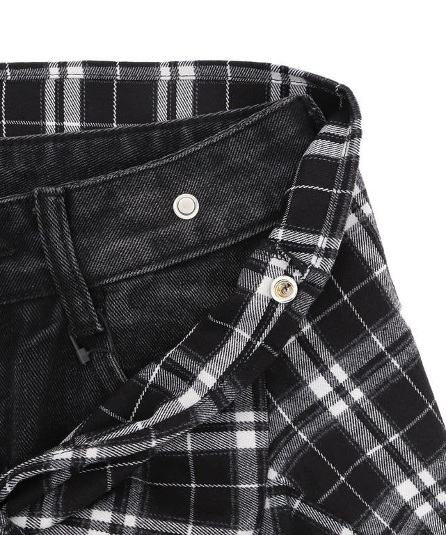 フェイクシャツスリーブデニム