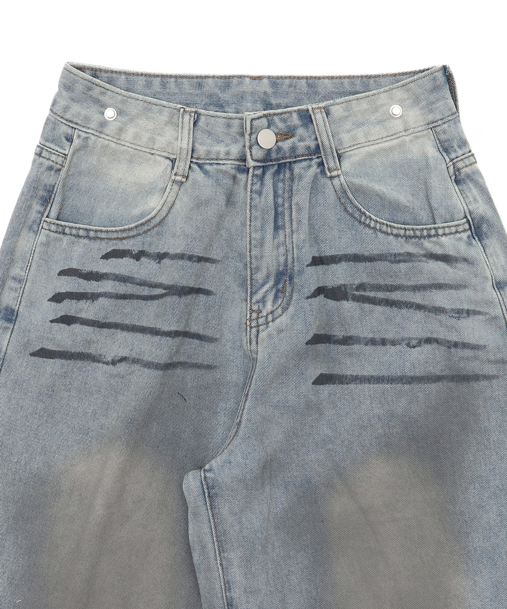 フェイクシャツスリーブデニム