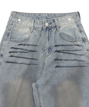 フェイクシャツスリーブデニム