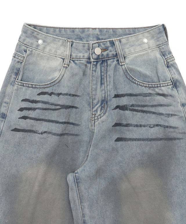 フェイクシャツスリーブデニム