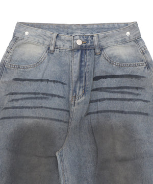 フェイクシャツスリーブデニム