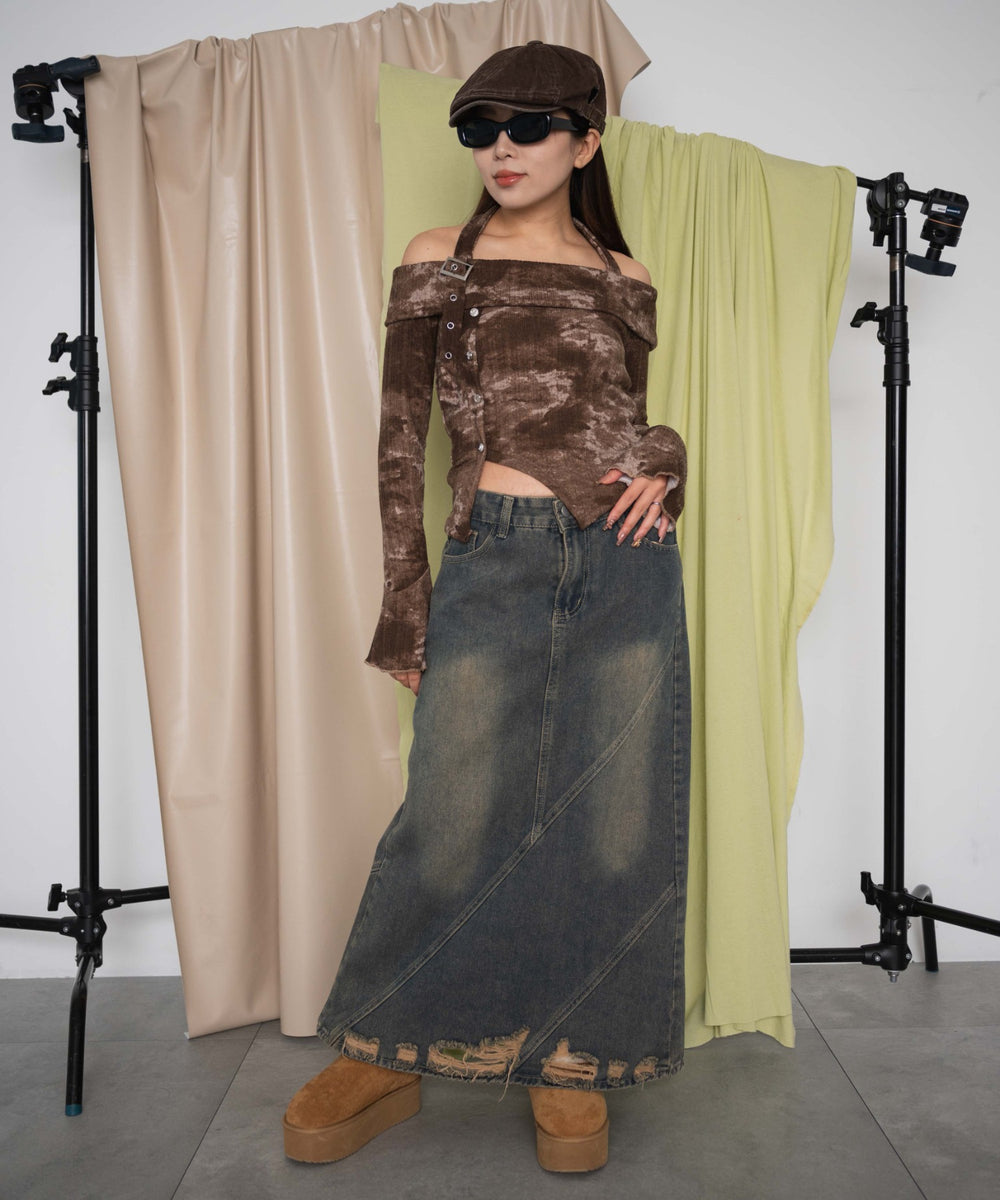 ブラウン モデル：155cm F着用