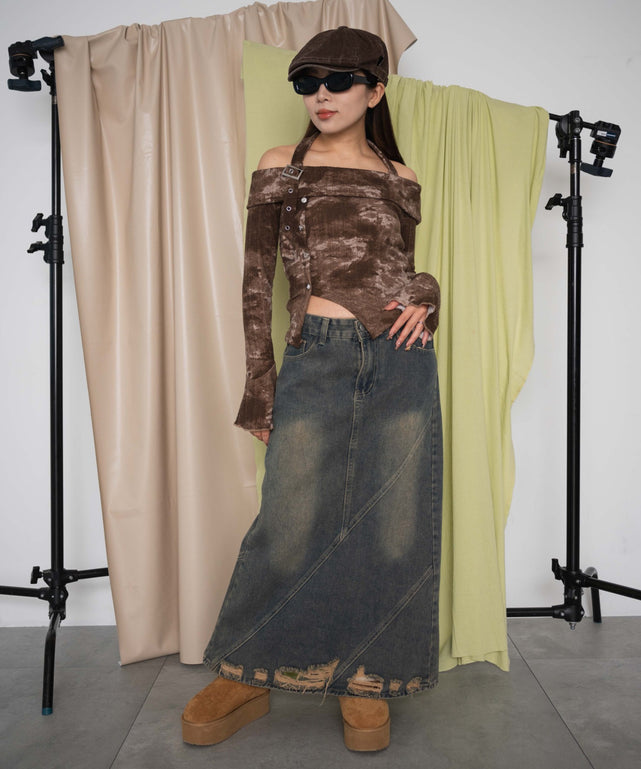 ブラウン モデル：155cm F着用