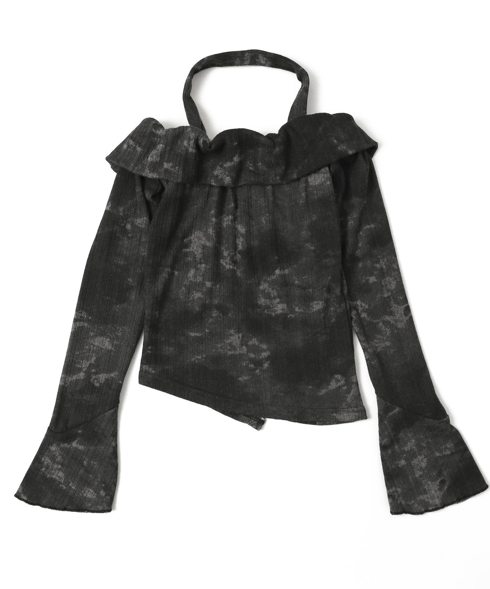 ホルターネックタイダイトップス